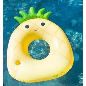 BigMouth x Squishmallows Maui The Pineapple Pool Float w/Built-In Cupholder
